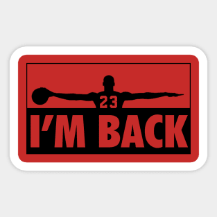 Michael Jordan I'm back 23 Sticker